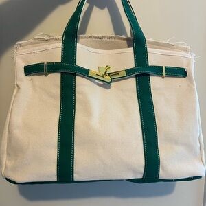 Canvas Boat and Tote Bag with hardware